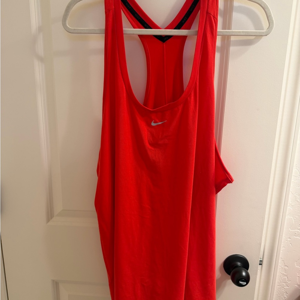 Nike Women’s Bright Red Racerback Performance Tank